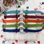 Bracelet Annelure Cuir & Cristaux de verre. Disponible en différents coloris.
